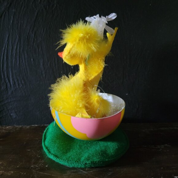 2008 Annalee April Showers Easter Yellow Ducky In Decorative Egg, Easter Decor - Picture 4 of 7